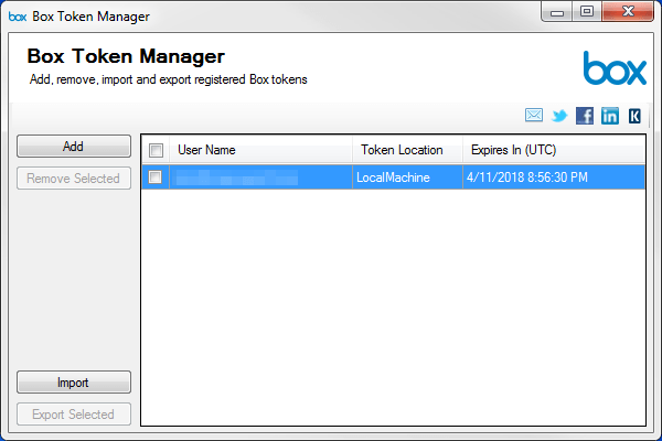 Box Token Manager